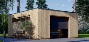 EXAMPLE Of 5.9m x 5.0m Garage Permitted with Planning- click for photo gallery